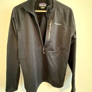 Patagonia Black Performance Jacket with High Collar